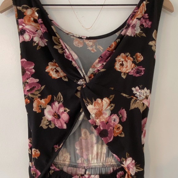 SOLD ASOS Floral Open Back Jumpsuit - Picture 2 of 2